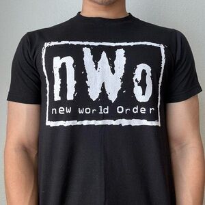 NWO New World Order Wrestling Black Graphic T-Shirt